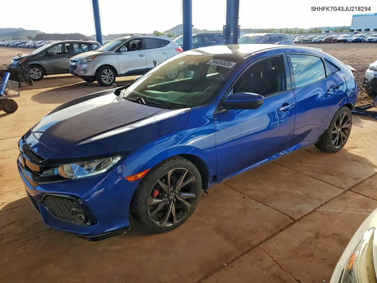 SHHFK7G43JU218294 2018 Honda Civic Sport