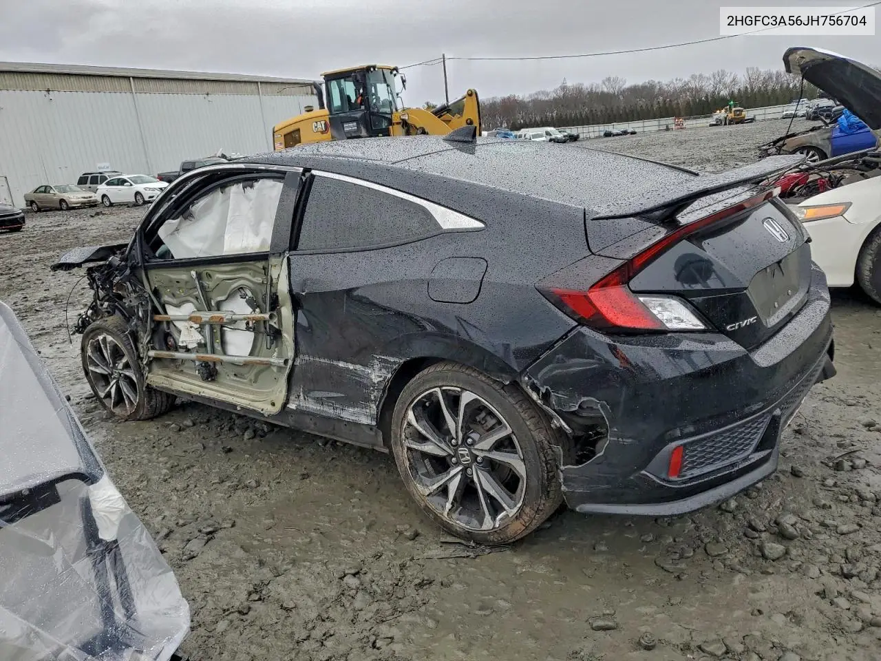 2HGFC3A56JH756704 2018 Honda Civic Si