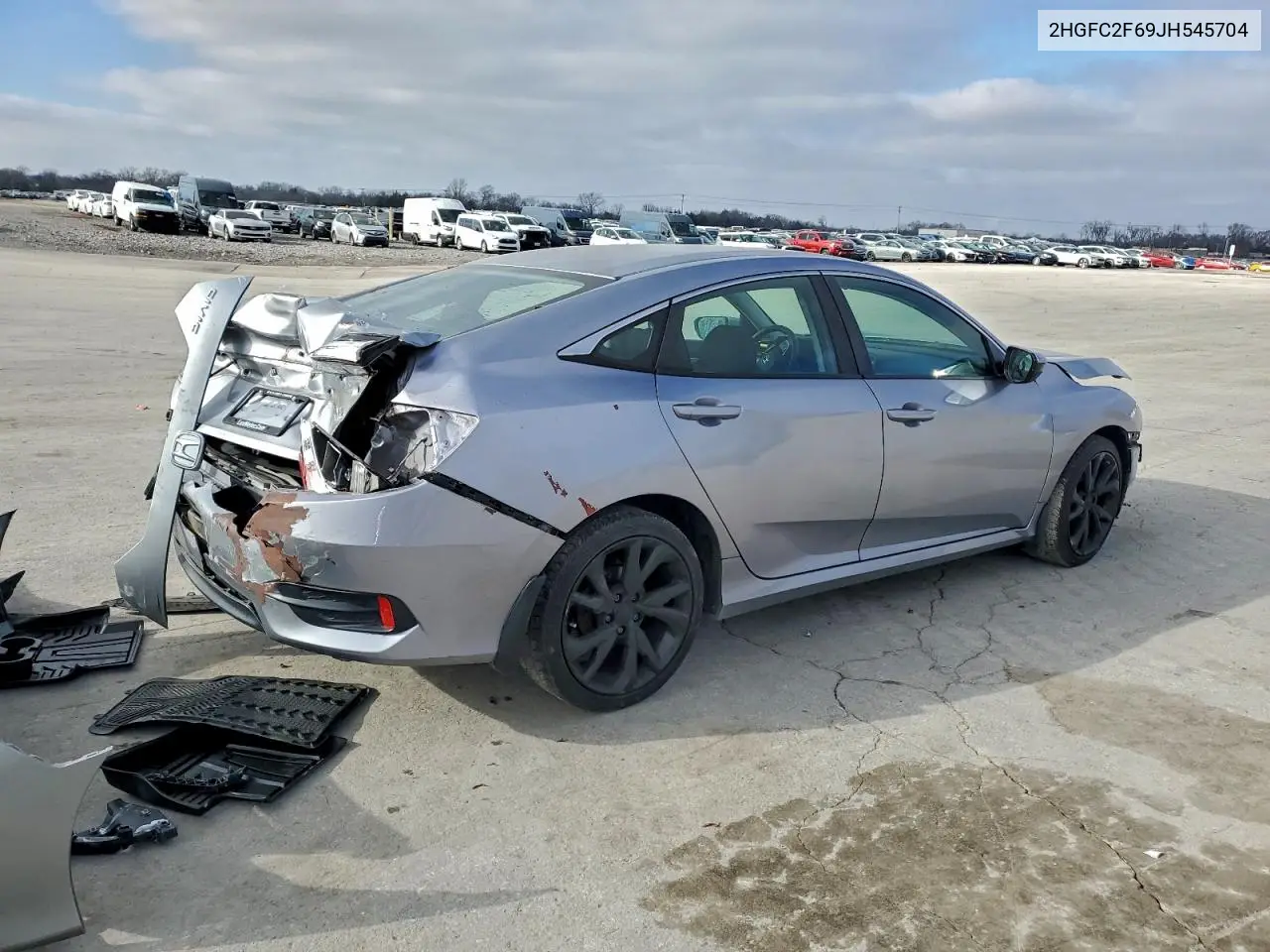 2HGFC2F69JH545704 2018 Honda Civic Lx
