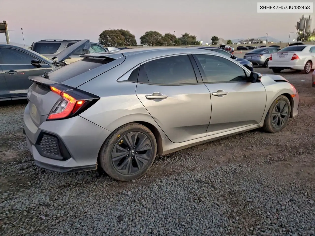 SHHFK7H57JU432468 2018 Honda Civic Ex