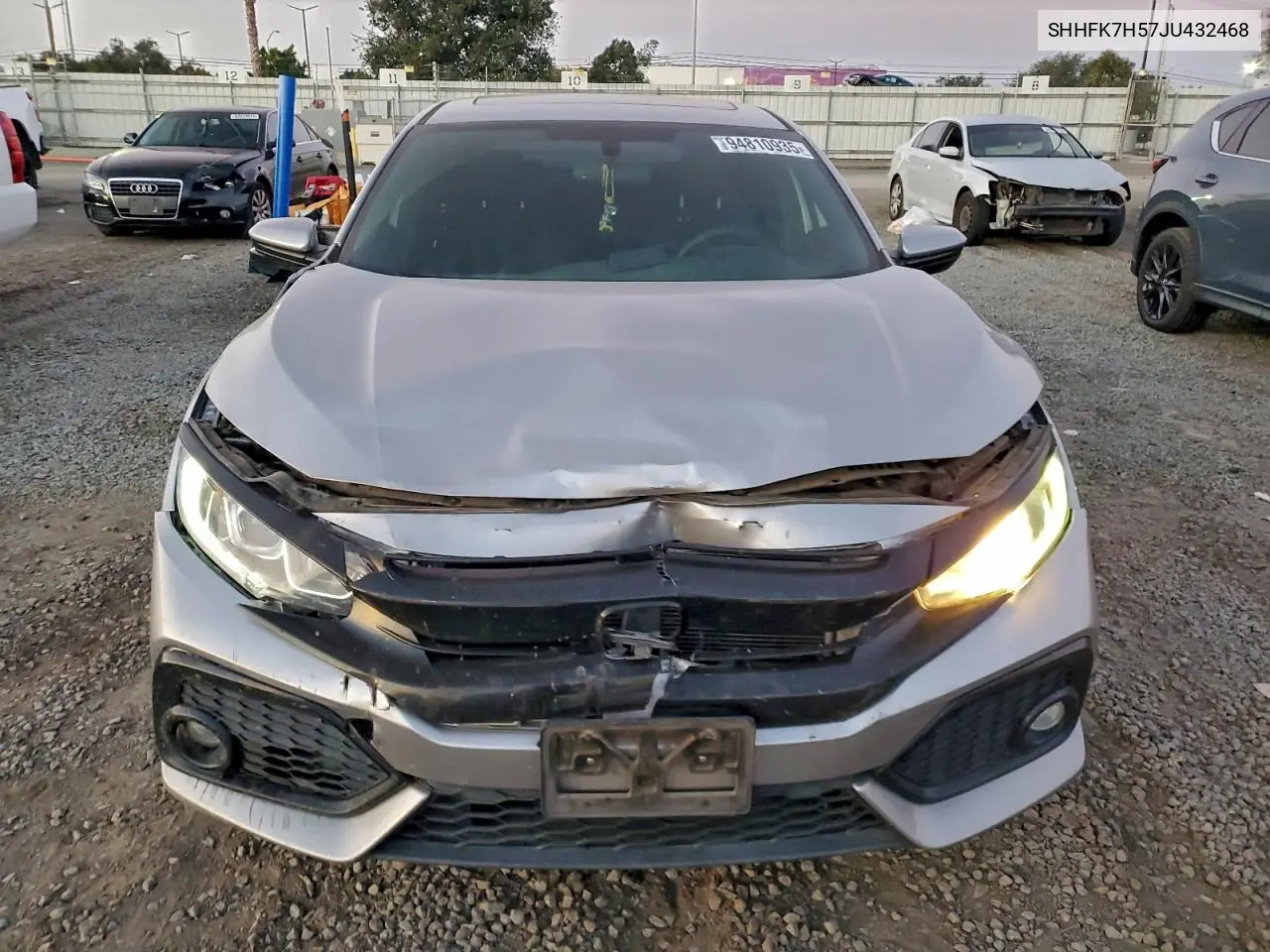SHHFK7H57JU432468 2018 Honda Civic Ex