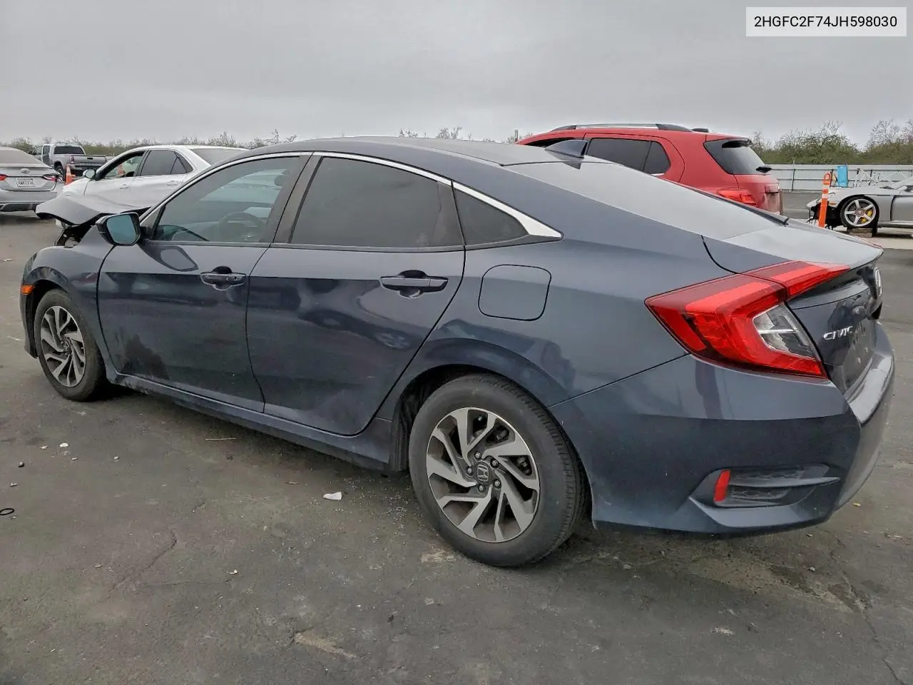 2HGFC2F74JH598030 2018 Honda Civic Ex