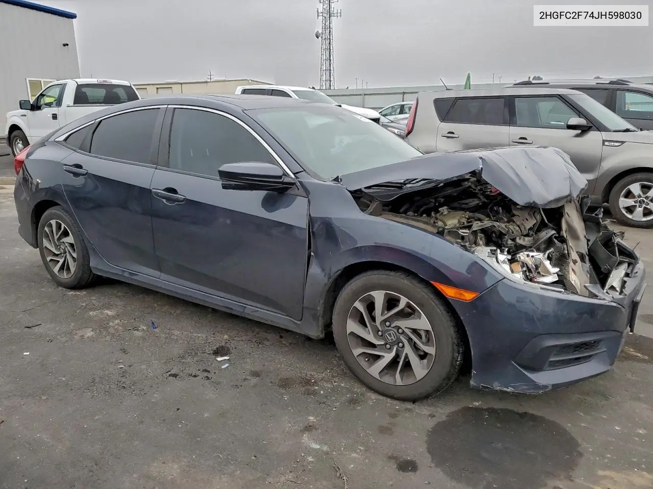2HGFC2F74JH598030 2018 Honda Civic Ex