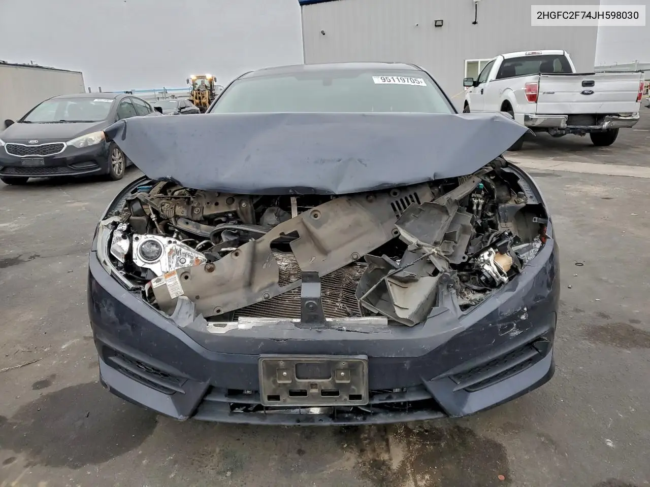 2HGFC2F74JH598030 2018 Honda Civic Ex