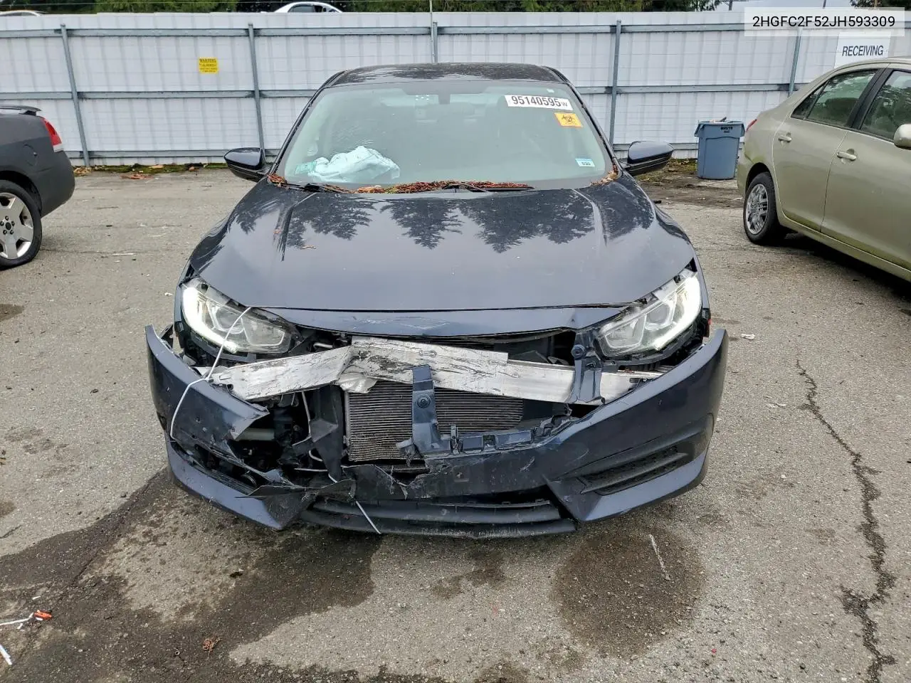 2HGFC2F52JH593309 2018 Honda Civic Lx