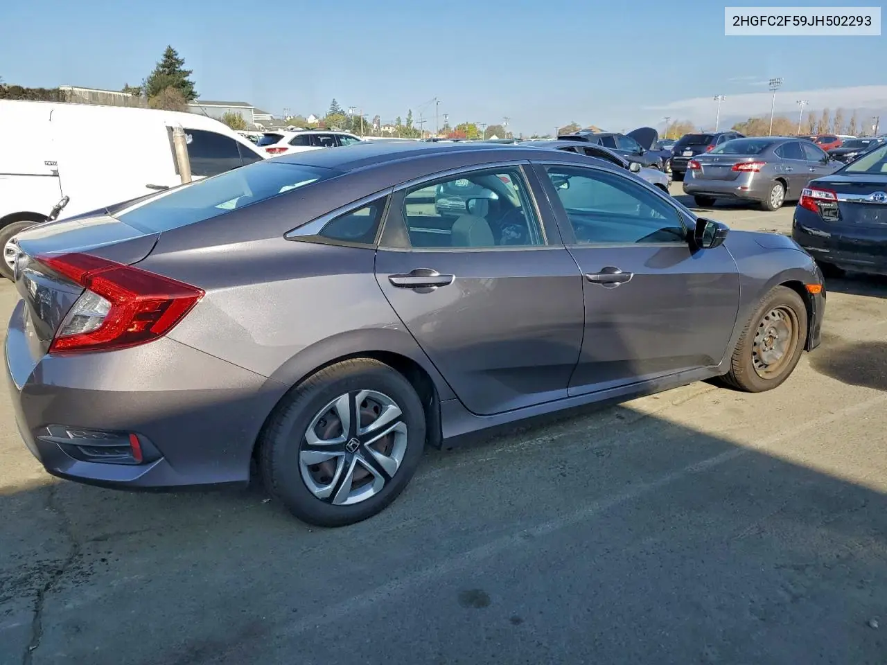 2HGFC2F59JH502293 2018 Honda Civic Lx