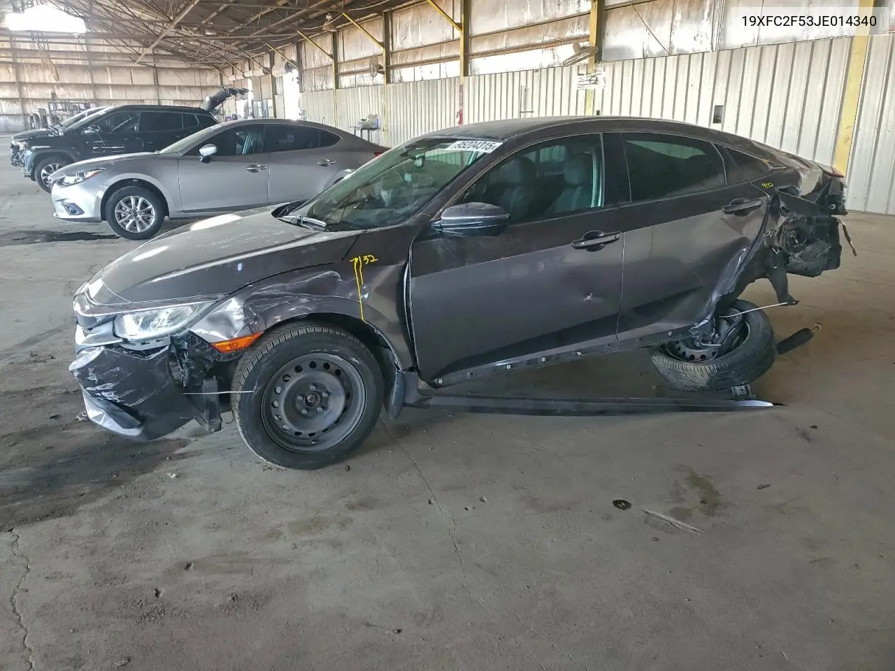 19XFC2F53JE014340 2018 Honda Civic Lx