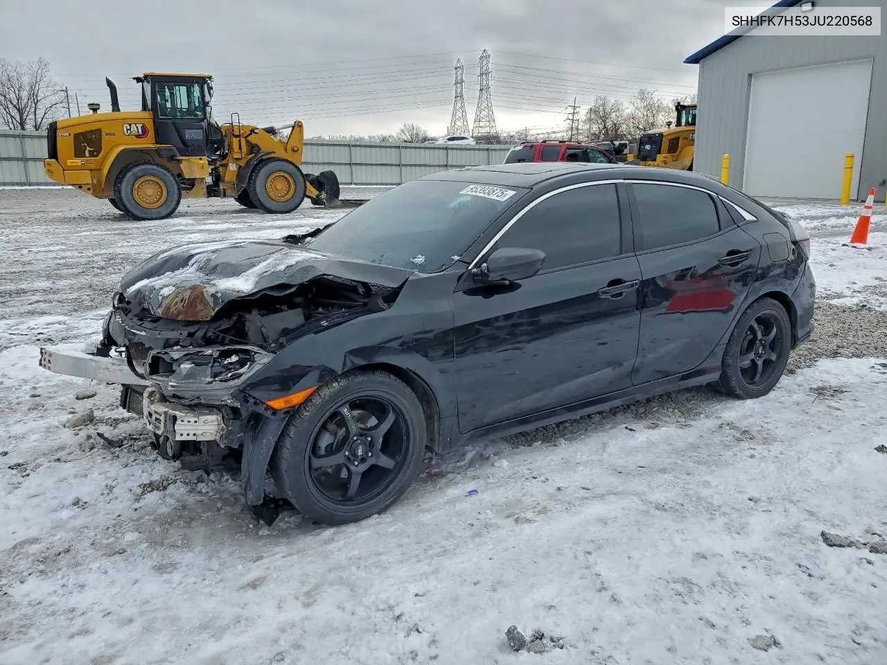 SHHFK7H53JU220568 2018 Honda Civic Ex