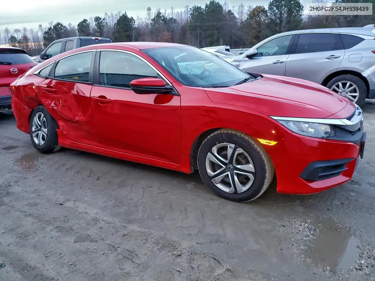 2HGFC2F54JH538439 2018 Honda Civic Lx