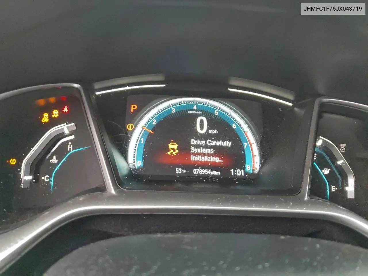 JHMFC1F75JX043719 2018 Honda Civic Exl
