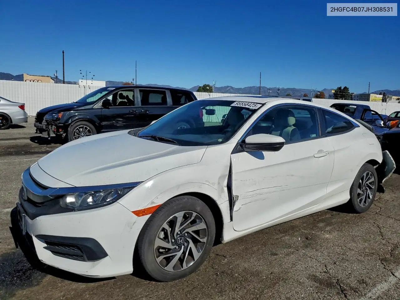 2HGFC4B07JH308531 2018 Honda Civic Lx