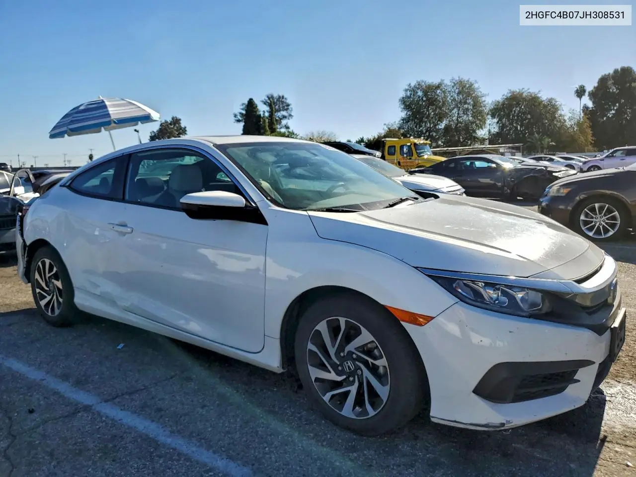2HGFC4B07JH308531 2018 Honda Civic Lx