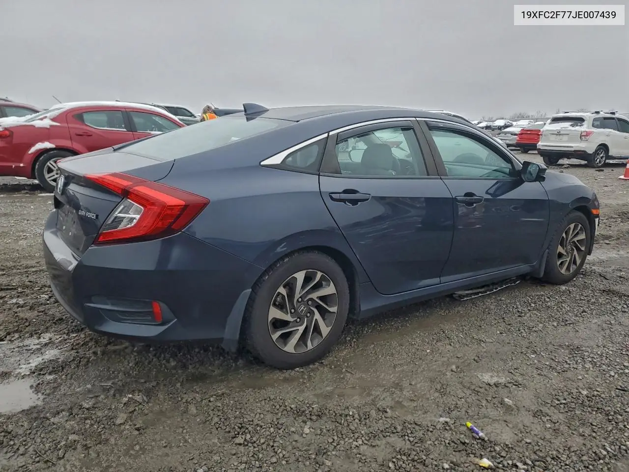 19XFC2F77JE007439 2018 Honda Civic Ex