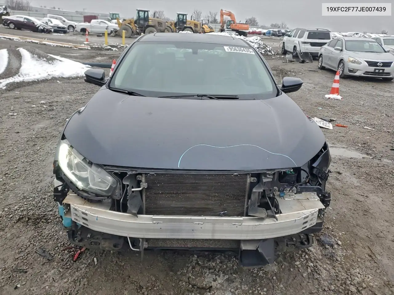 19XFC2F77JE007439 2018 Honda Civic Ex