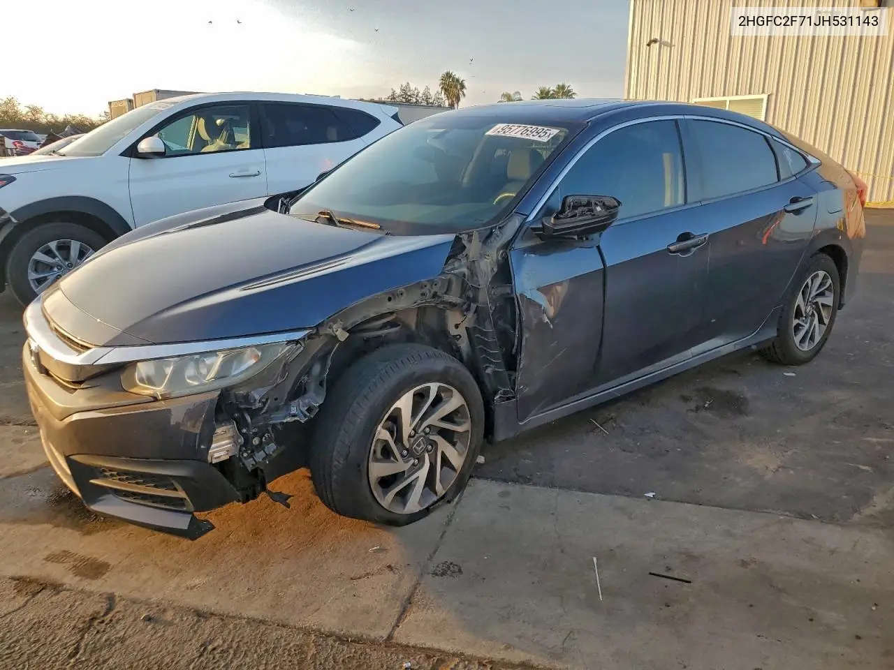 2HGFC2F71JH531143 2018 Honda Civic Ex