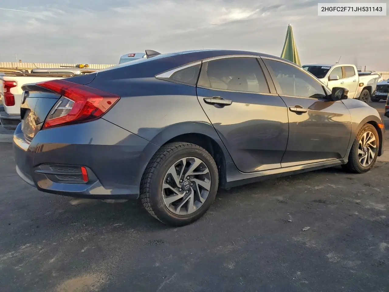 2HGFC2F71JH531143 2018 Honda Civic Ex