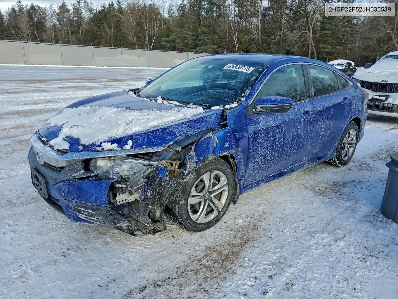 2HGFC2F52JH035539 2018 Honda Civic Lx