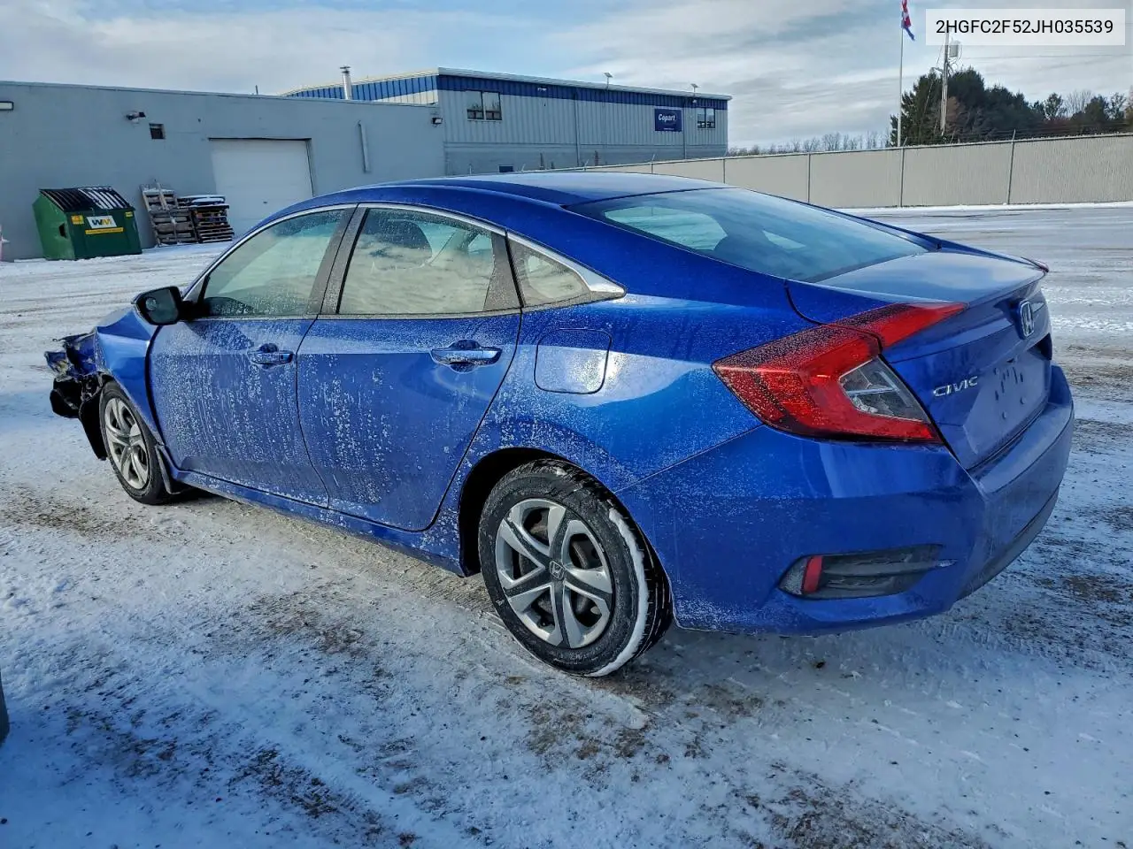 2HGFC2F52JH035539 2018 Honda Civic Lx
