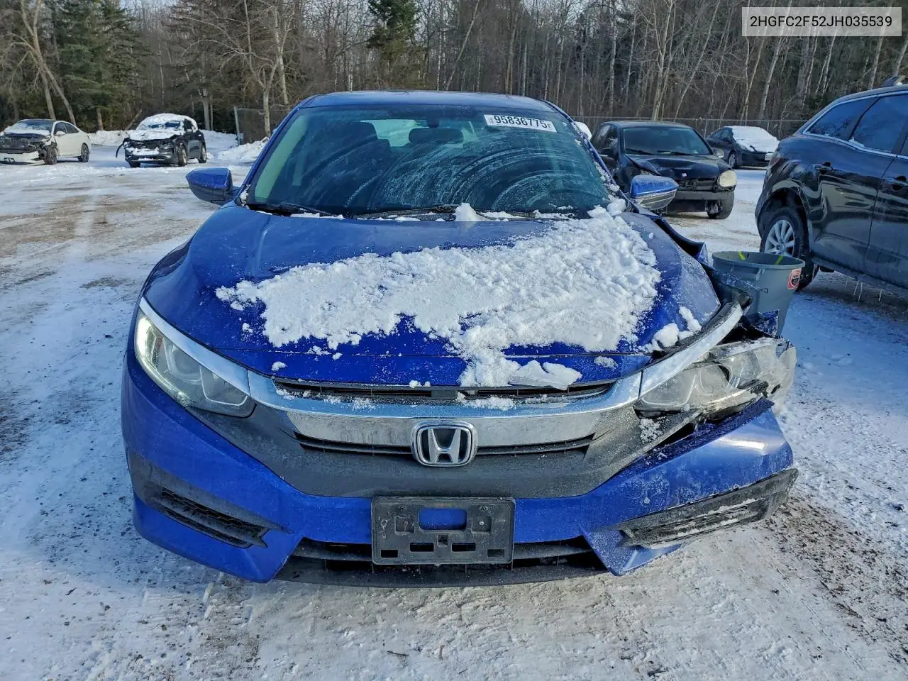 2HGFC2F52JH035539 2018 Honda Civic Lx
