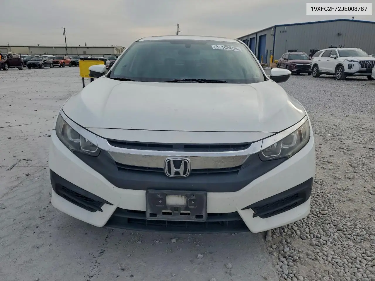 19XFC2F72JE008787 2018 Honda Civic Ex