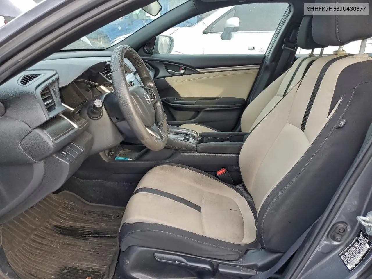 SHHFK7H53JU430877 2018 Honda Civic Ex
