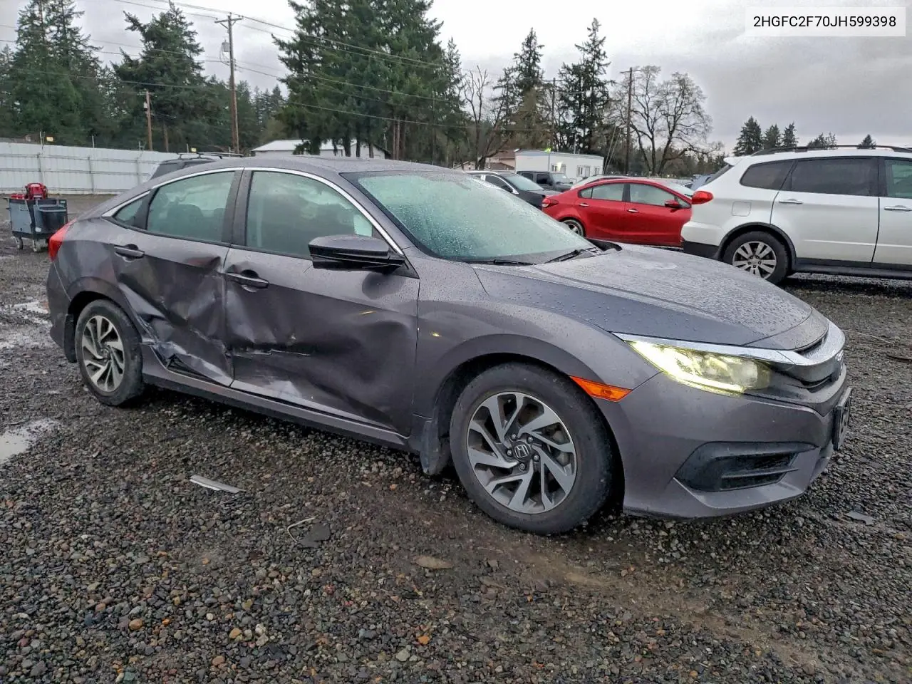 2HGFC2F70JH599398 2018 Honda Civic Ex