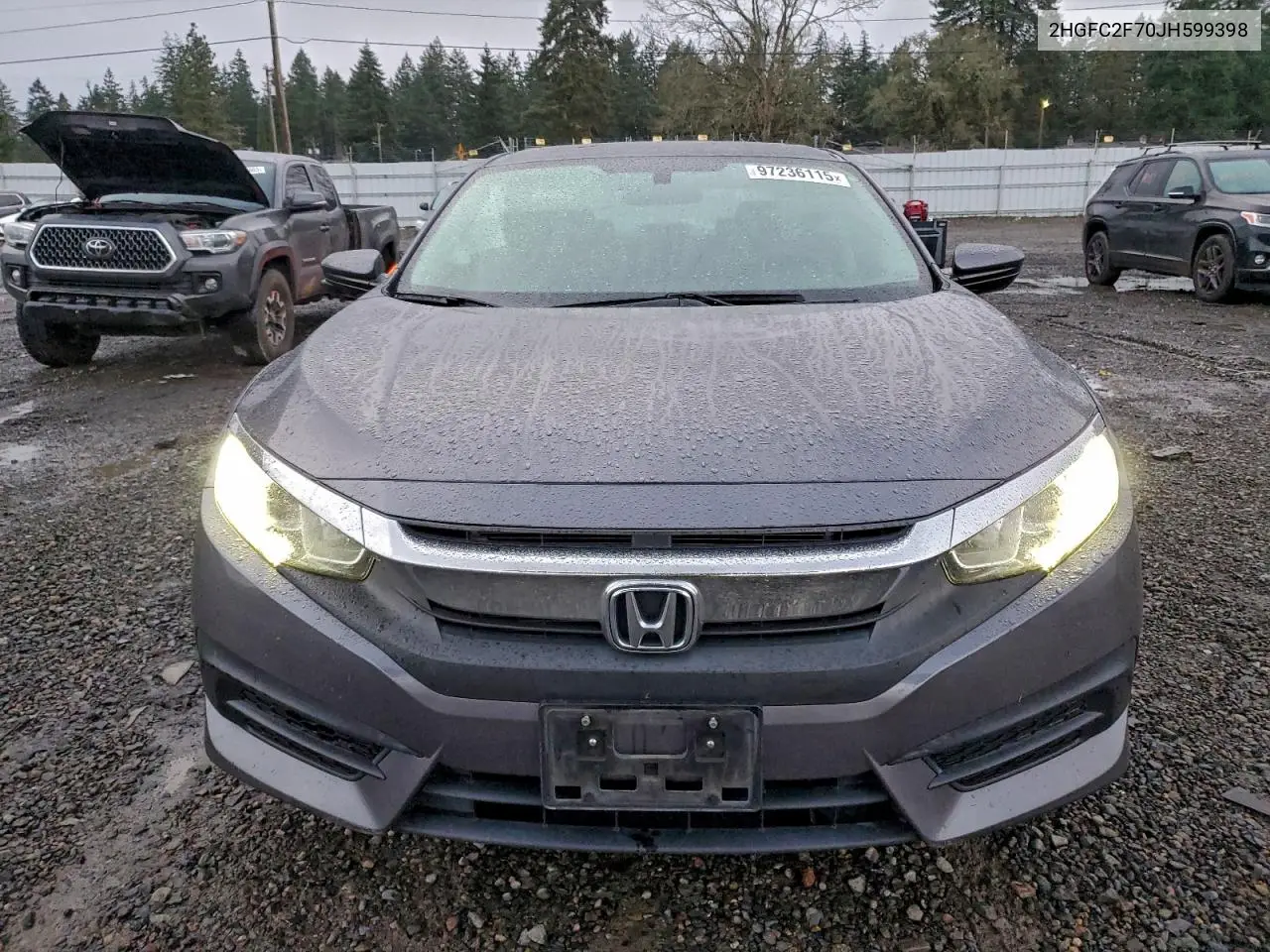2HGFC2F70JH599398 2018 Honda Civic Ex