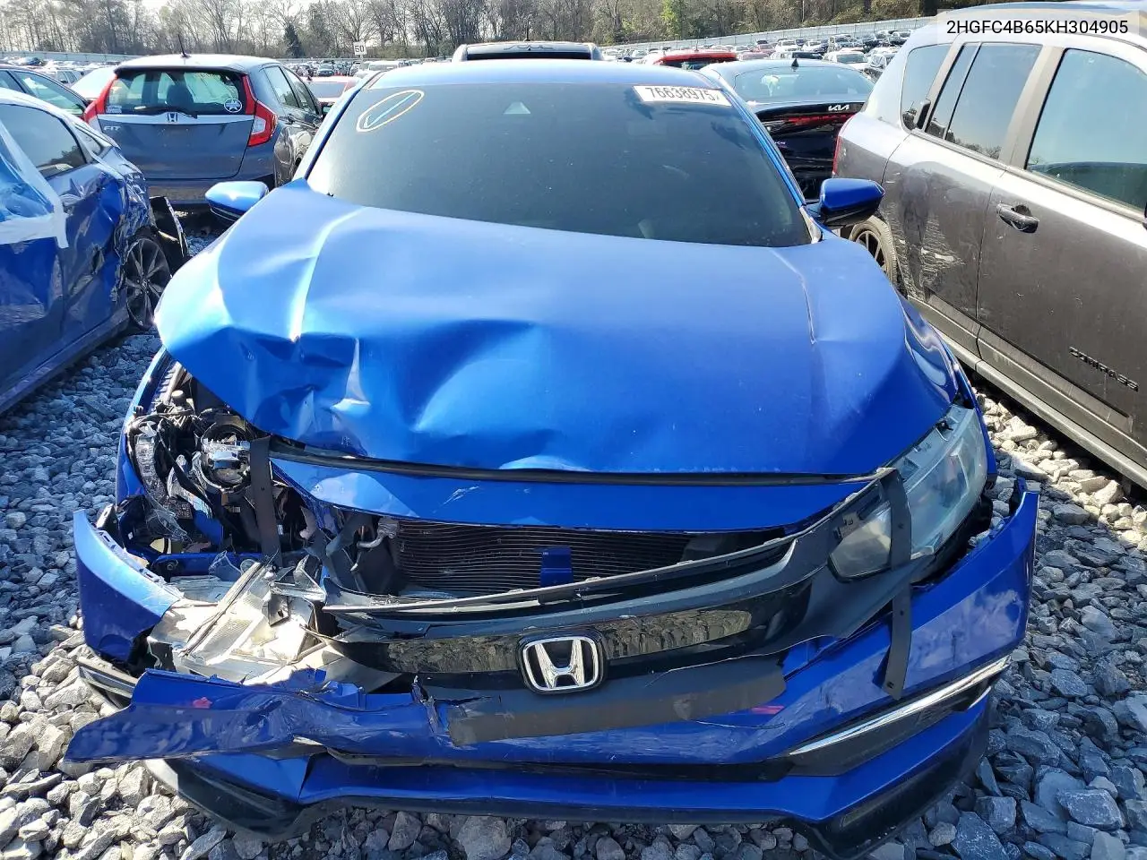 2HGFC4B65KH304905 2019 Honda Civic Lx