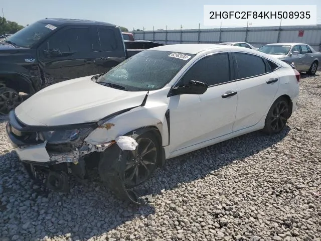 2HGFC2F84KH508935 2019 Honda Civic Sport