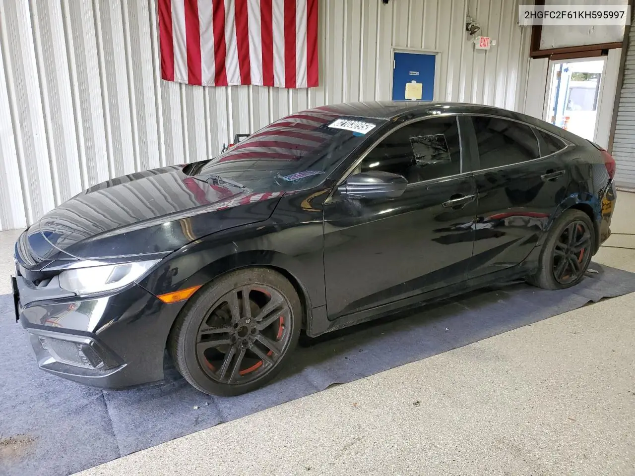 2HGFC2F61KH595997 2019 Honda Civic Lx