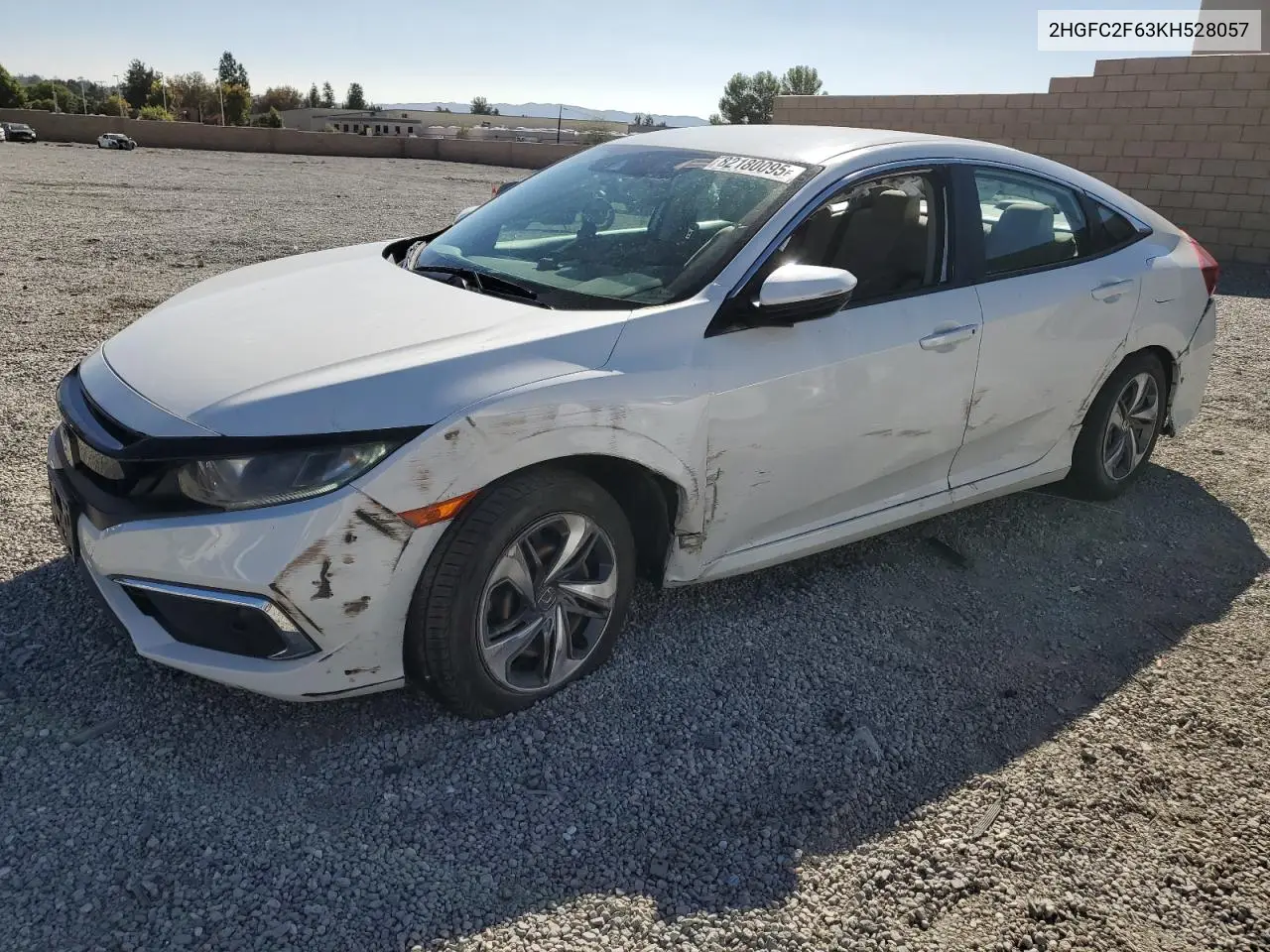 2HGFC2F63KH528057 2019 Honda Civic Lx