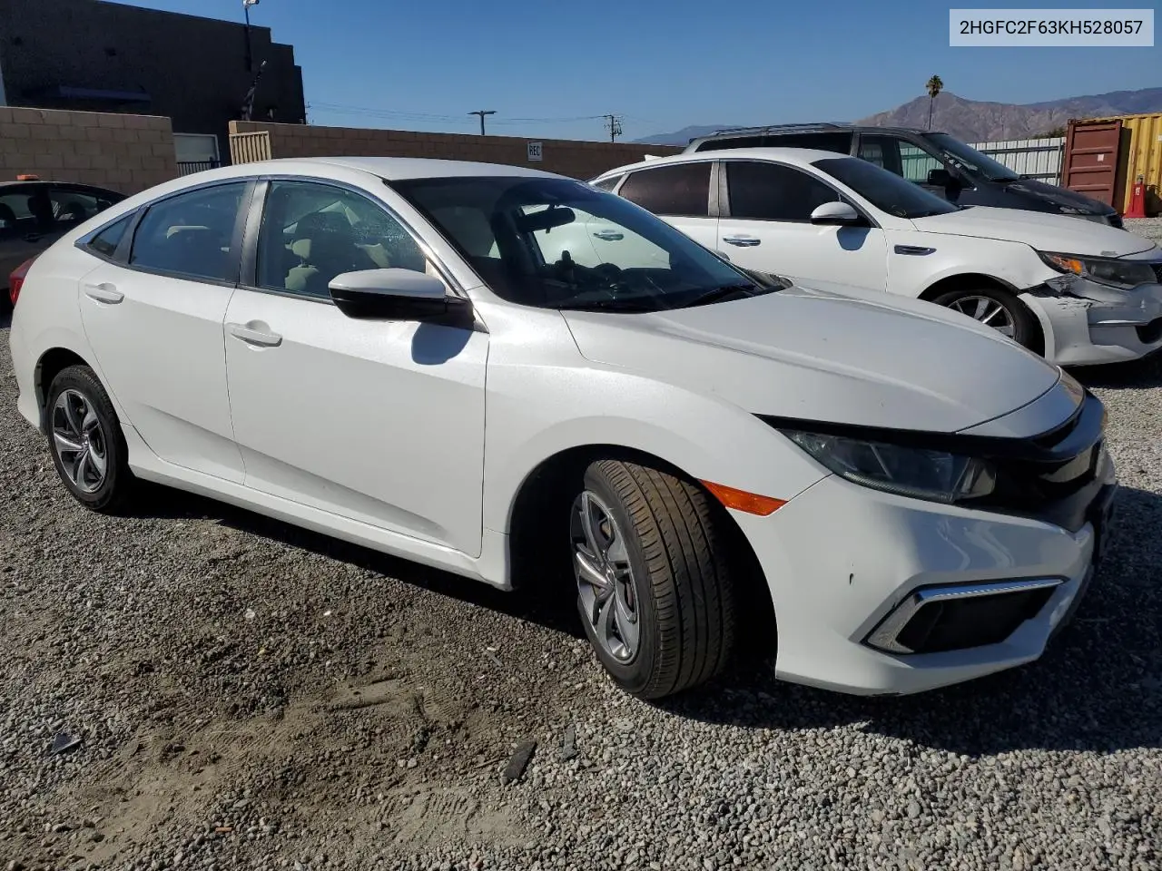 2HGFC2F63KH528057 2019 Honda Civic Lx