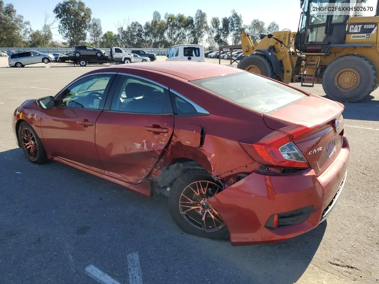 2HGFC2F6XKH502670 2019 Honda Civic Lx