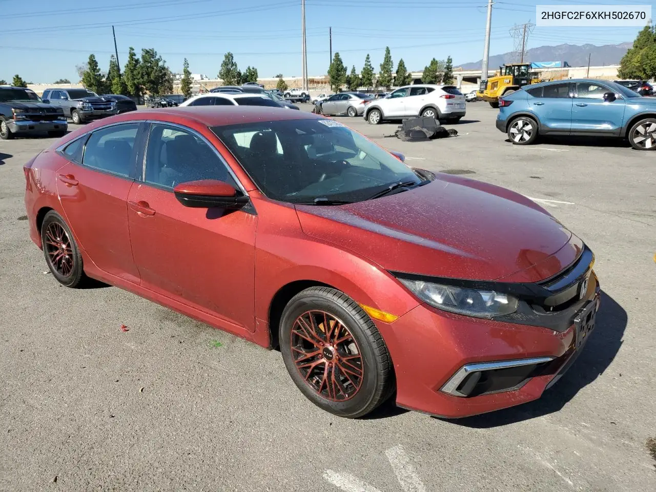 2HGFC2F6XKH502670 2019 Honda Civic Lx