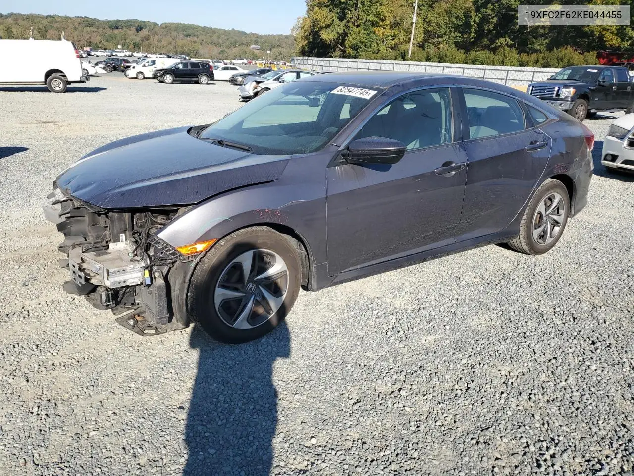 19XFC2F62KE044455 2019 Honda Civic Lx