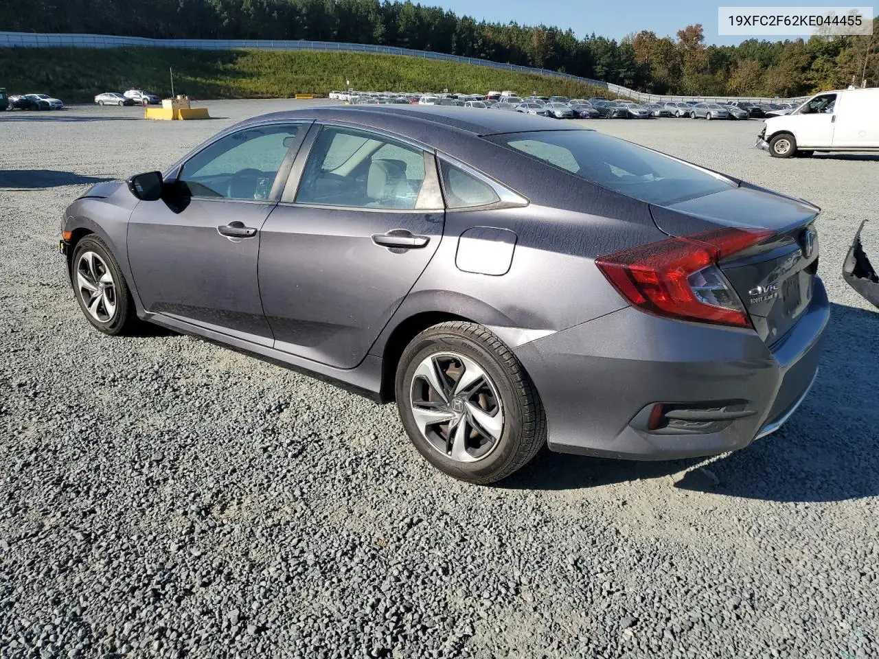 19XFC2F62KE044455 2019 Honda Civic Lx