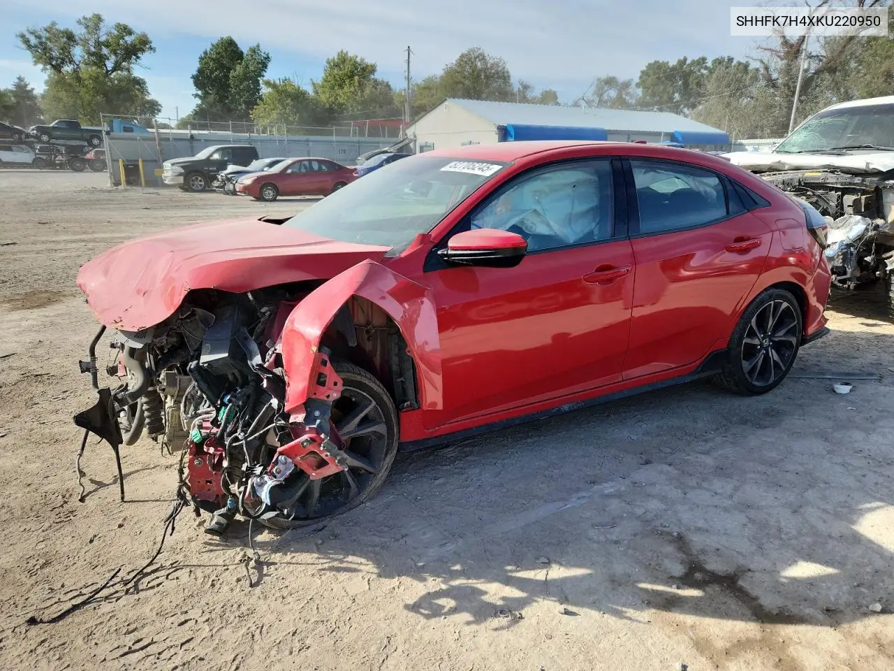 SHHFK7H4XKU220950 2019 Honda Civic Sport