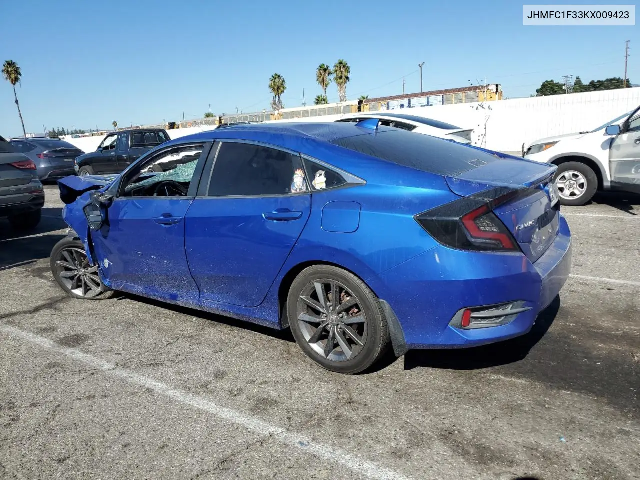 JHMFC1F33KX009423 2019 Honda Civic Ex