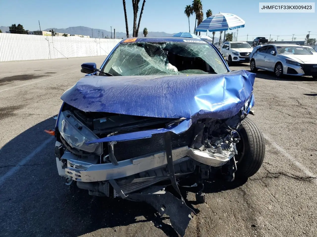 JHMFC1F33KX009423 2019 Honda Civic Ex