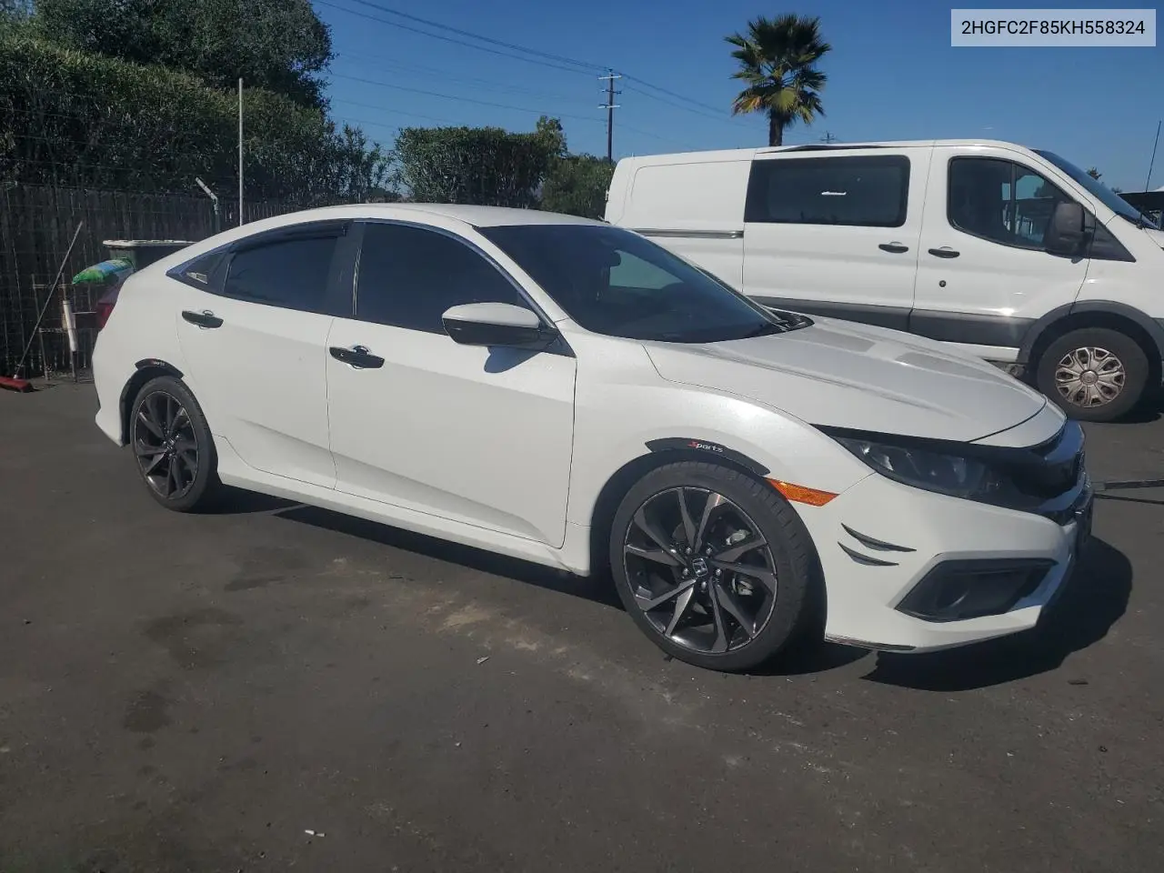 2HGFC2F85KH558324 2019 Honda Civic Sport