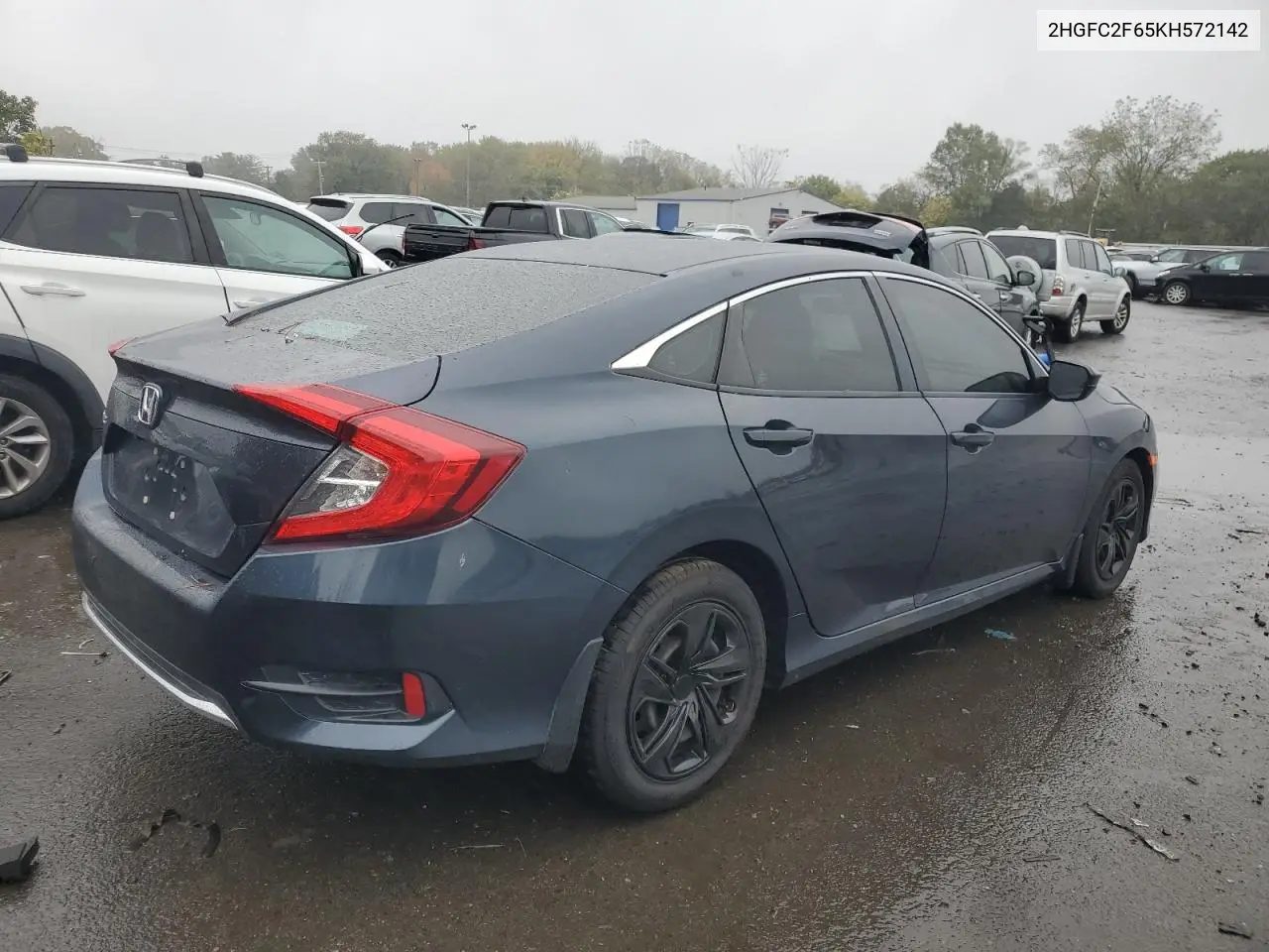 2HGFC2F65KH572142 2019 Honda Civic Lx