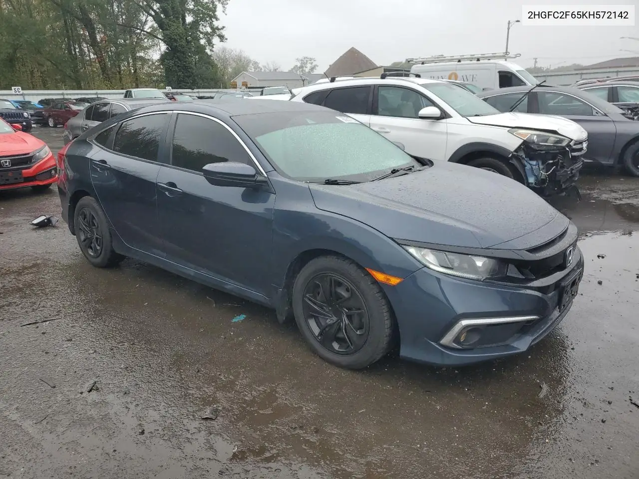2HGFC2F65KH572142 2019 Honda Civic Lx