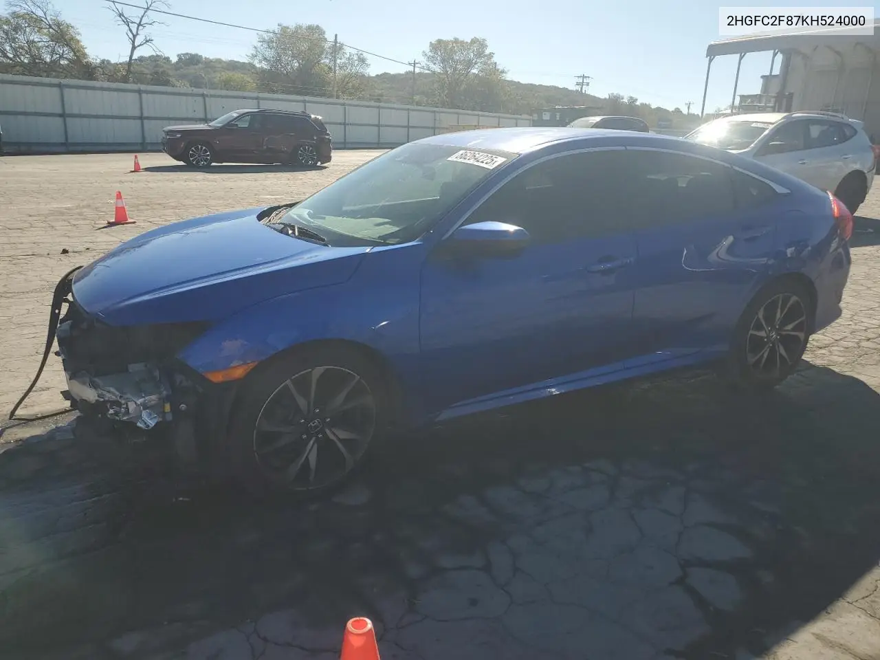 2HGFC2F87KH524000 2019 Honda Civic Sport