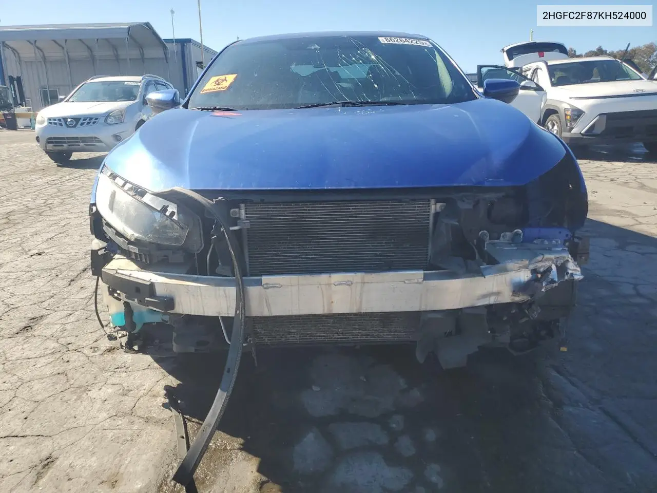 2HGFC2F87KH524000 2019 Honda Civic Sport