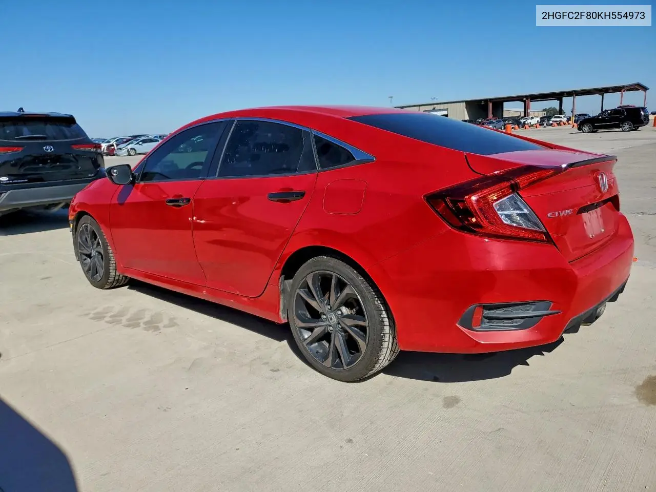 2HGFC2F80KH554973 2019 Honda Civic Sport