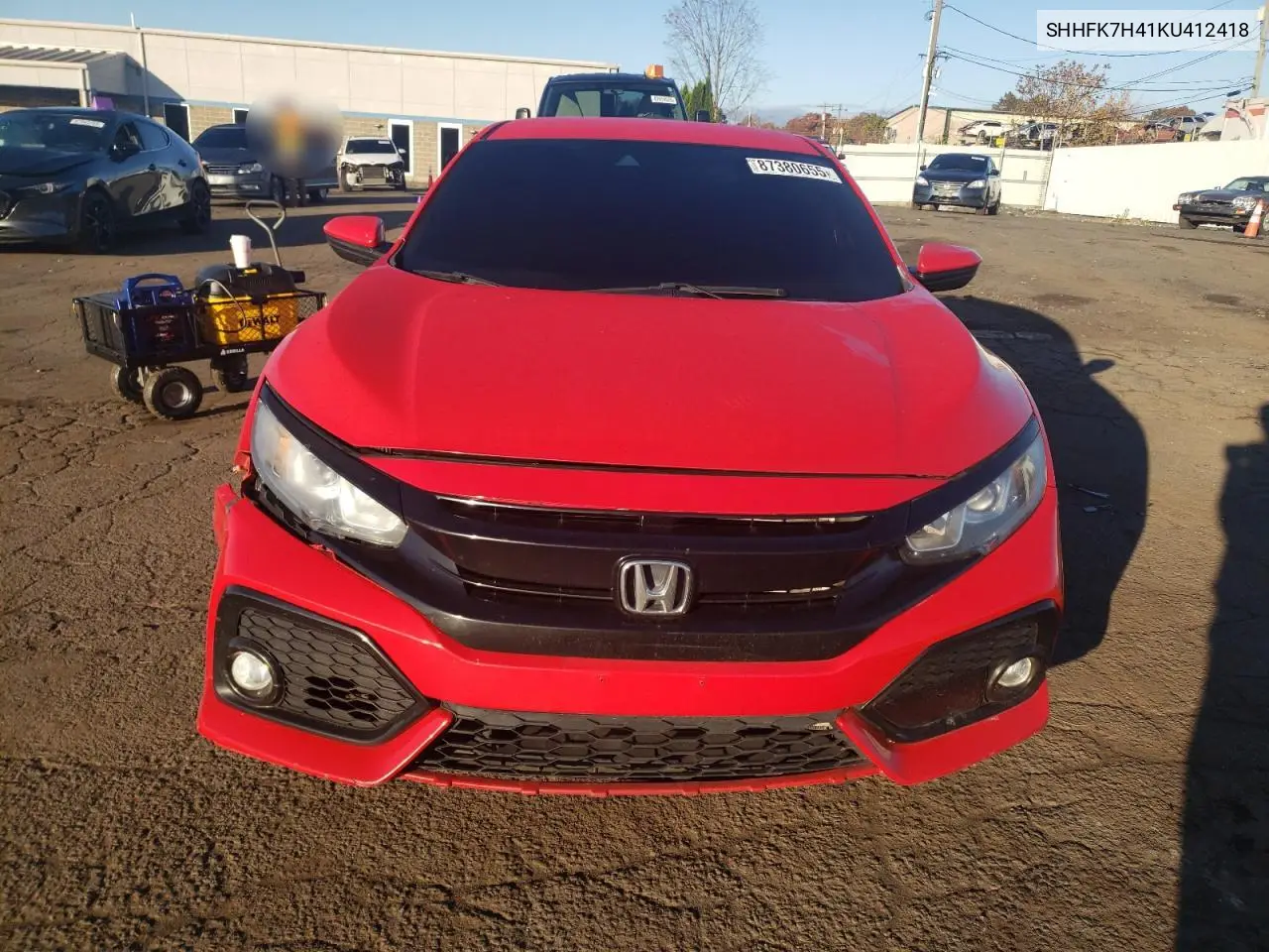 SHHFK7H41KU412418 2019 Honda Civic Sport