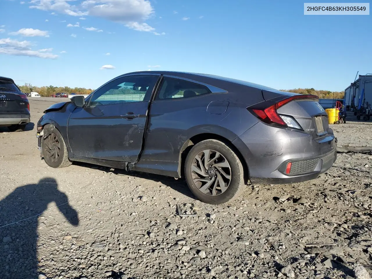 2HGFC4B63KH305549 2019 Honda Civic Lx