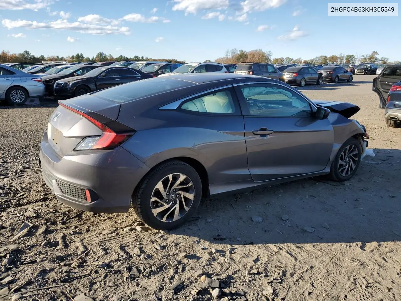 2HGFC4B63KH305549 2019 Honda Civic Lx