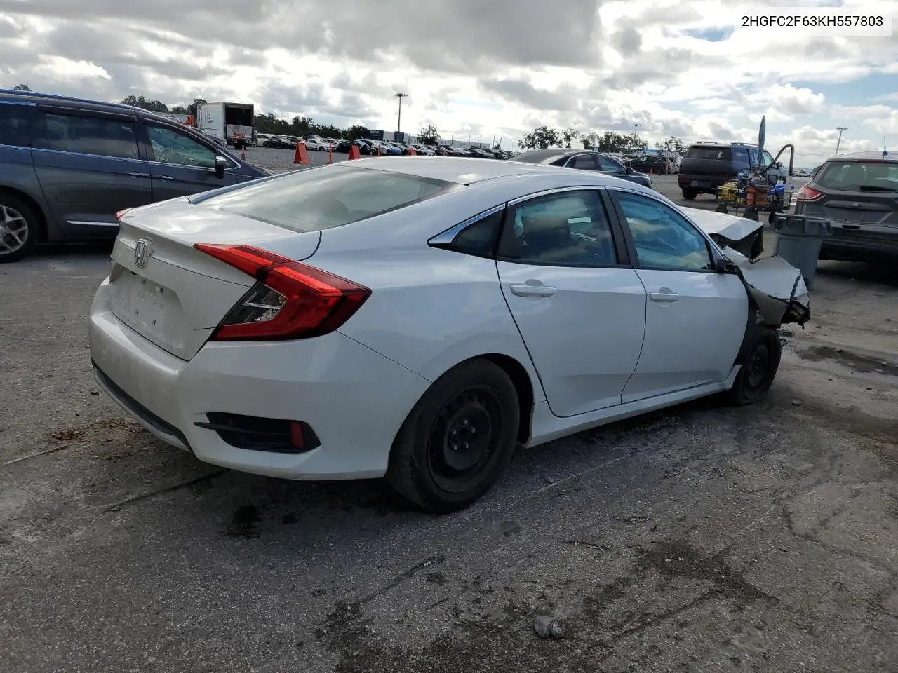 2HGFC2F63KH557803 2019 Honda Civic Lx