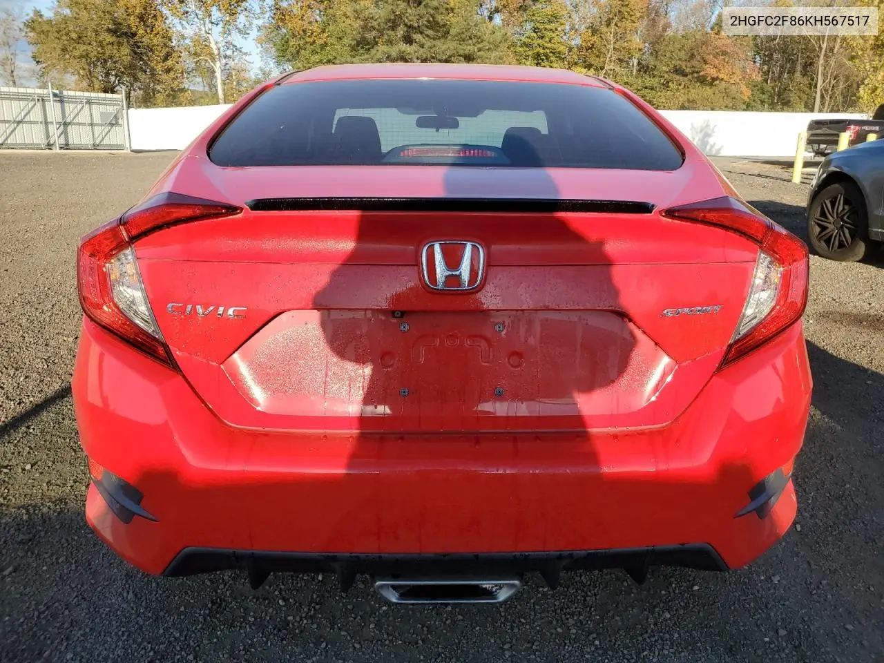 2HGFC2F86KH567517 2019 Honda Civic Sport